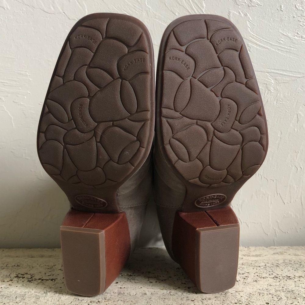 Like New Kork-Ease Heeled Leather Ankle Booties 7.5 M Boho Western Style - Picture 5 of 7